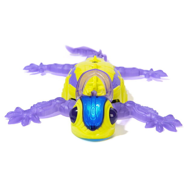 Hex Bots - Wall Crawler Chameleon, Green and purple