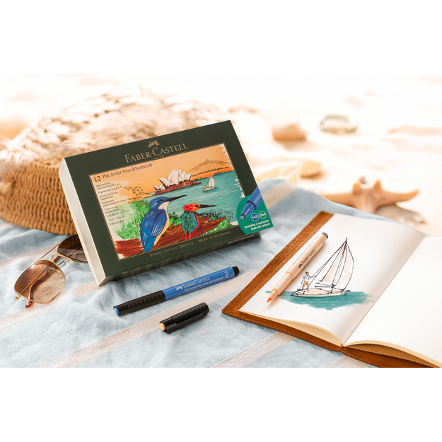 Faber-Castell - Pitt Artist Pen tin set - Sydney - 12 pcs (267138)