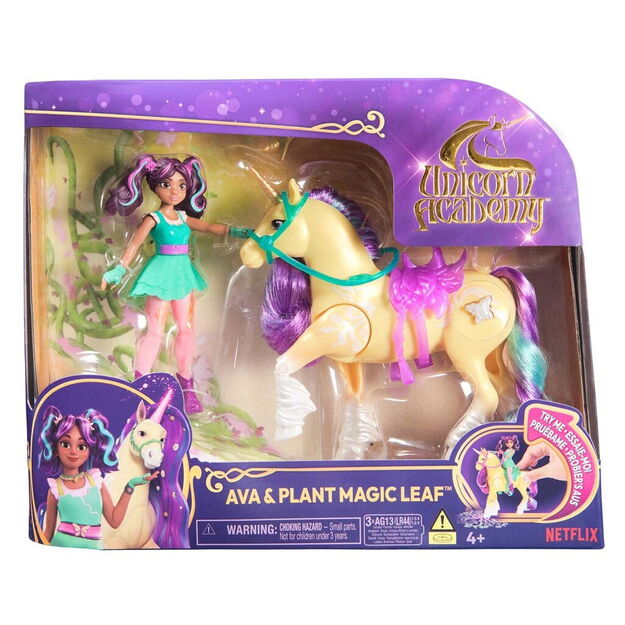 Unicorn Academy - Doll Ava & Plant Magic Leaf (6072482)