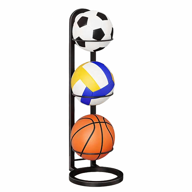 Stovas, Krepšelis 3 kamuoliukams, Lentyna, Kamuolių laikymo organizatorius, Metalas