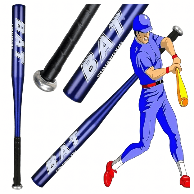 Kij Baseballowy Bejsbolowy Bat Aluminiowy 25  64cm Treningowy Niebieski
