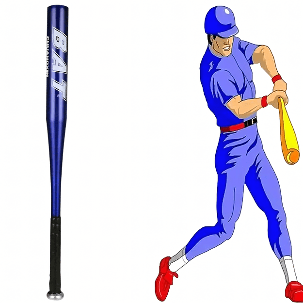 Kij Baseballowy Bejsbolowy Bat Aluminiowy 25  64cm Treningowy Niebieski 1