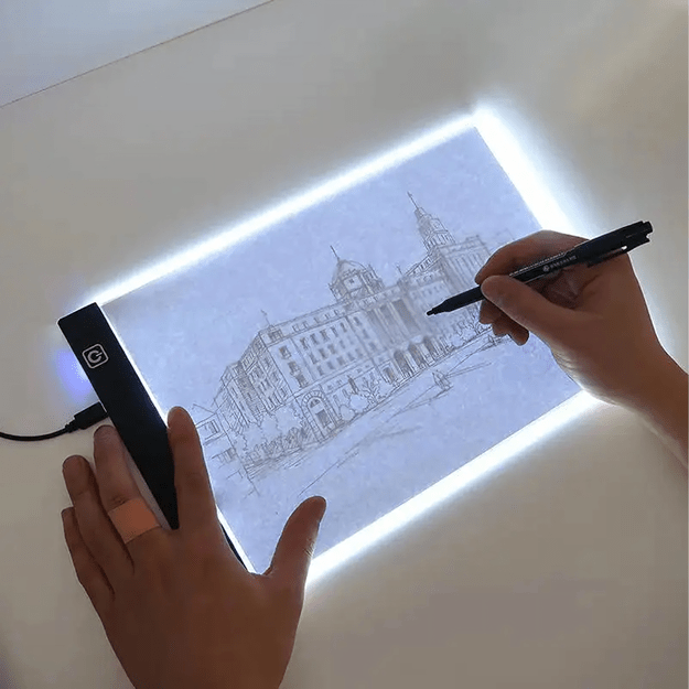 Tablet Graficzny A4 Deska Kreślarska Podkładka Led do Rysowania Kopiowania  24