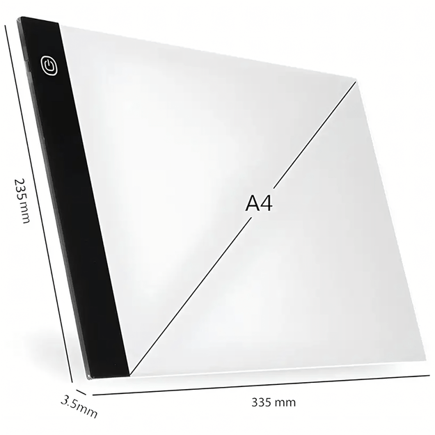 Tablet Graficzny A4 Deska Kreślarska Podkładka Led do Rysowania Kopiowania  20