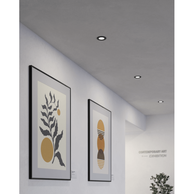 EGLO - FUEVA 5 RECESSED SET - BLACK - 86mm diameter, 26mm height 1