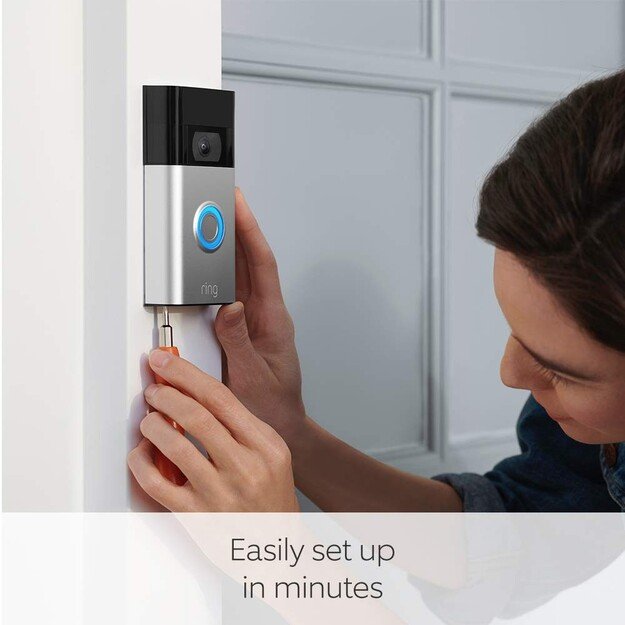 Ring - Video Doorbell Gen2 Silver 1
