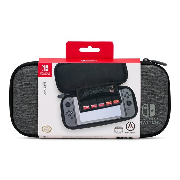 PowerA Slim Case for Nintendo Switch - Charcoal /Nintendo Switch