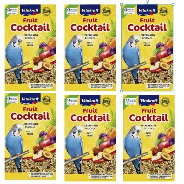 Vitakraft - 6 x Fruit Cocktail for budgies