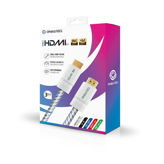 ONIVERSE - 8K HDMI cable - White 1
