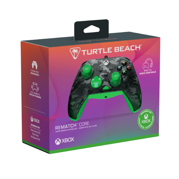 Turtle Beach® Rematch™ Core – Ghost Black Camo/Green 1