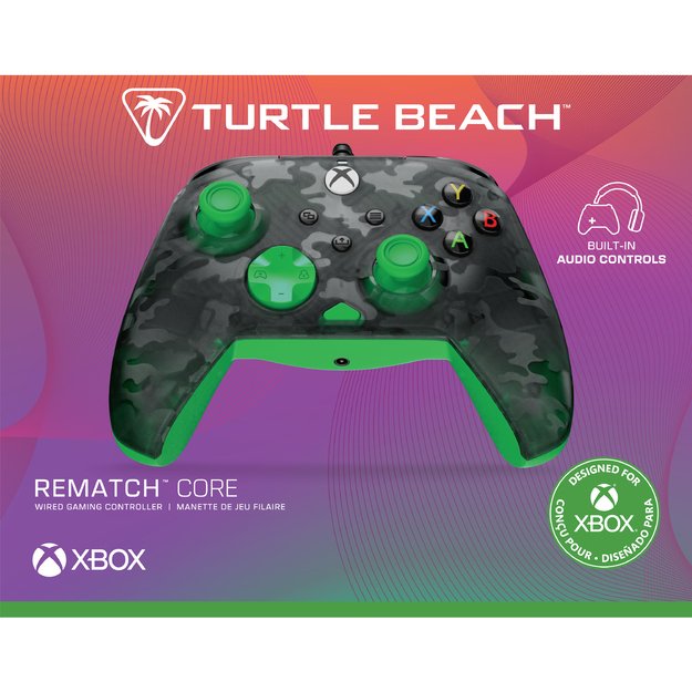 Turtle Beach® Rematch™ Core – Ghost Black Camo/Green 5