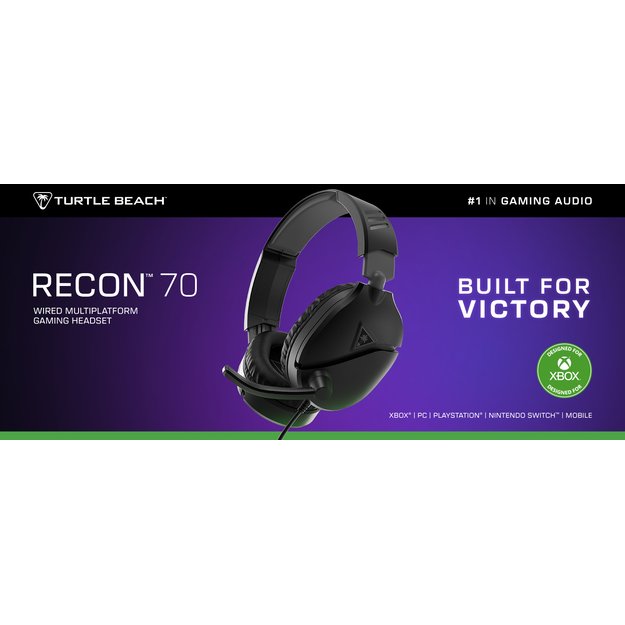 Turtle Beach Recon 70 Black (2024) Xbox X Headset 14