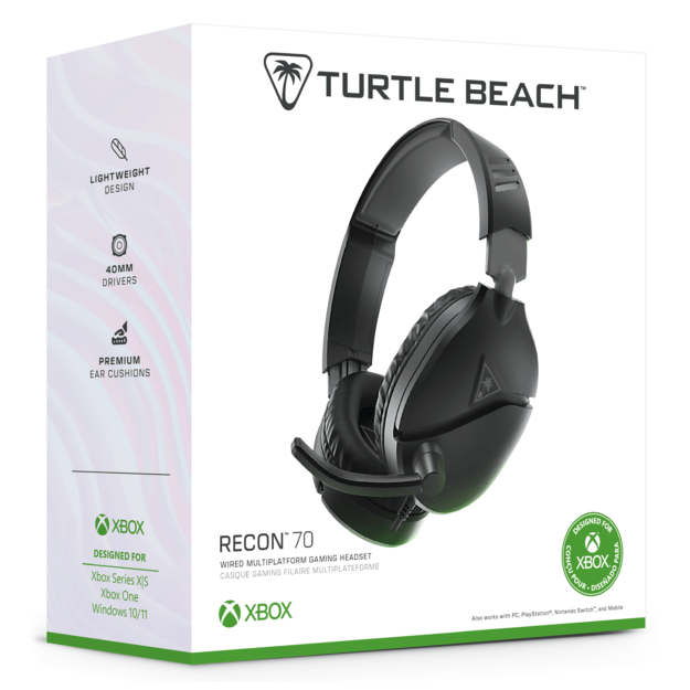 Turtle Beach Recon 70 Black (2024) Xbox X Headset 16