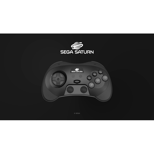 Retro-Bit - SEGA Saturn PRO Controller - White 11