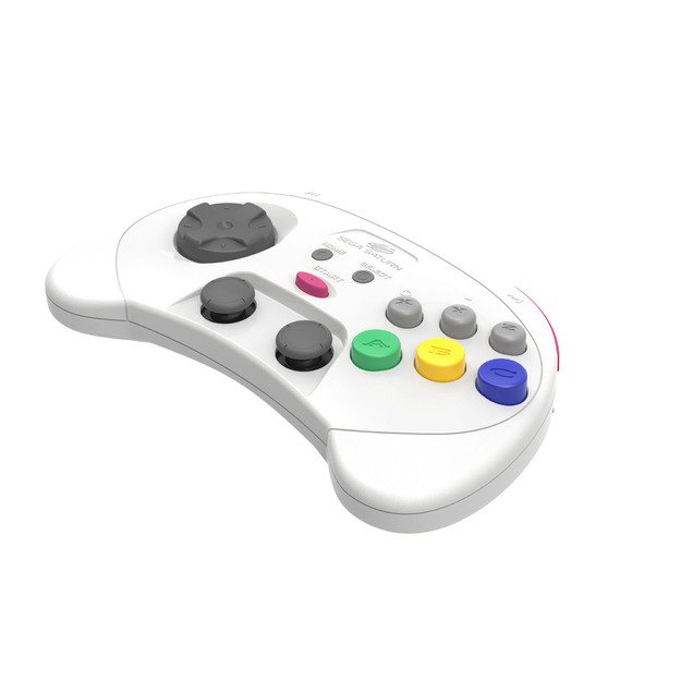 Retro-Bit - SEGA Saturn PRO Controller - White 12