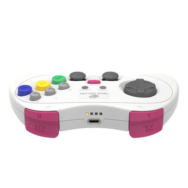 Retro-Bit - SEGA Saturn PRO Controller - White 13