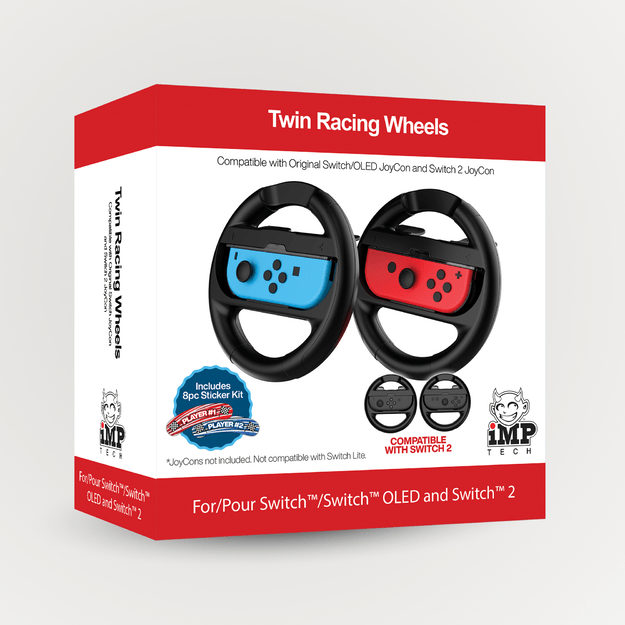iMP Tech Twin Wheel Pack with Sticker Kit for Switch and Switch 2 JoyCons 5
