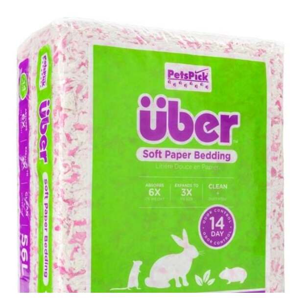 Über - Soft Paper Bedding 36l Pink/White - (45051)