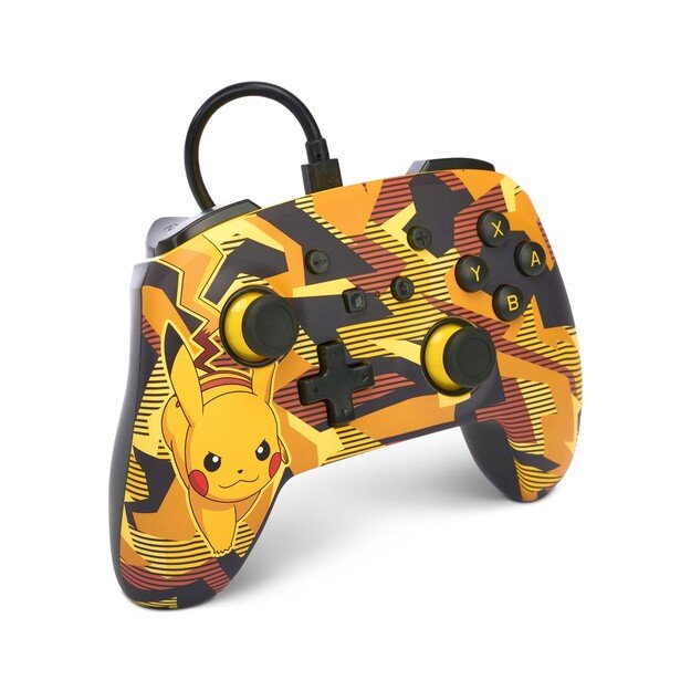 PowerA Enhanced Wired Controller - Nintendo Switch - Camo Storm Pikachu