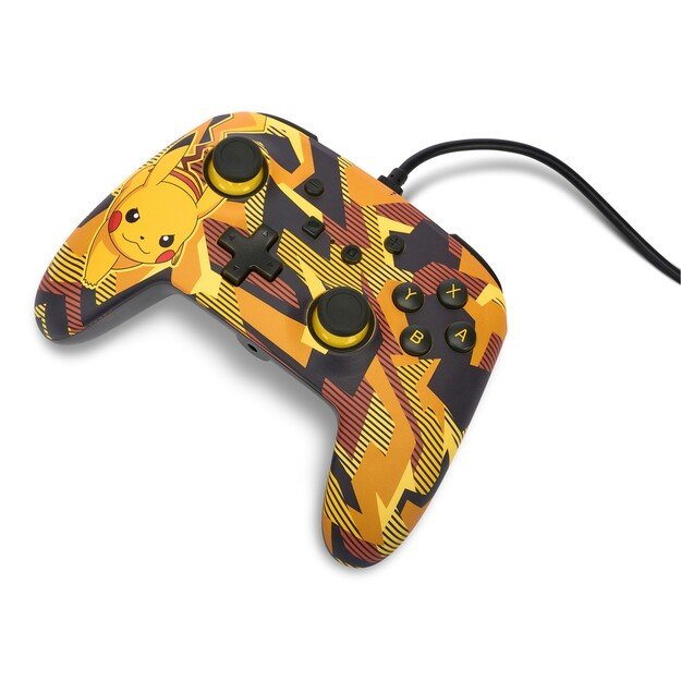 PowerA Enhanced Wired Controller - Nintendo Switch - Camo Storm Pikachu