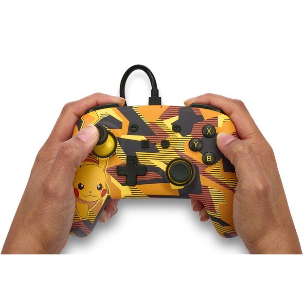PowerA Enhanced Wired Controller - Nintendo Switch - Camo Storm Pikachu