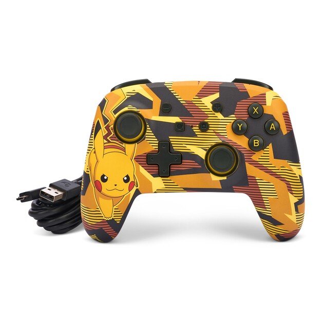 PowerA Enhanced Wired Controller - Nintendo Switch - Camo Storm Pikachu