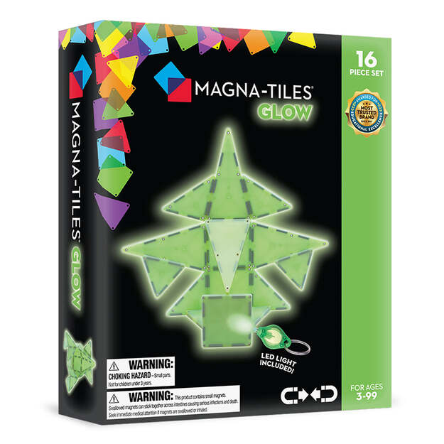 MAGNA-TILES - Glow 16 Piece Set (90215) 1