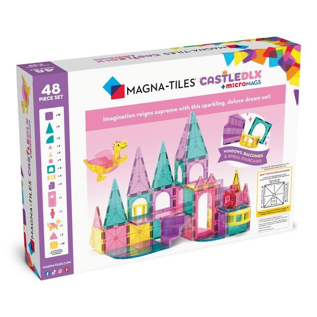 MAGNA-TILES - Castle Deluxe 48 Piece Set (90291) 7