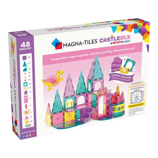 MAGNA-TILES - Castle Deluxe 48 Piece Set (90291) 15
