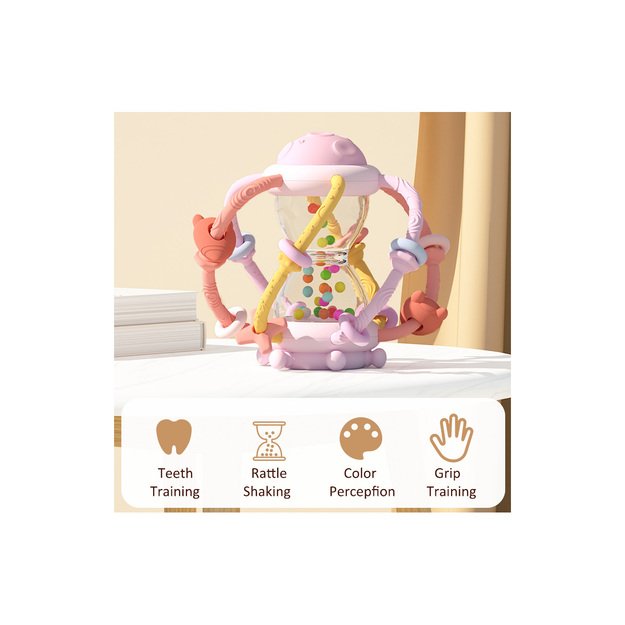 Le Toft - Activity Hourglass Toy Pink (TT22216) 3