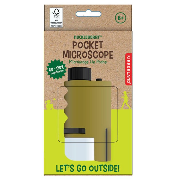 Kikkerland - Huckleberry Pocket Microscope - 7.75 cm x 11.25 cm x 3.25 cm 2