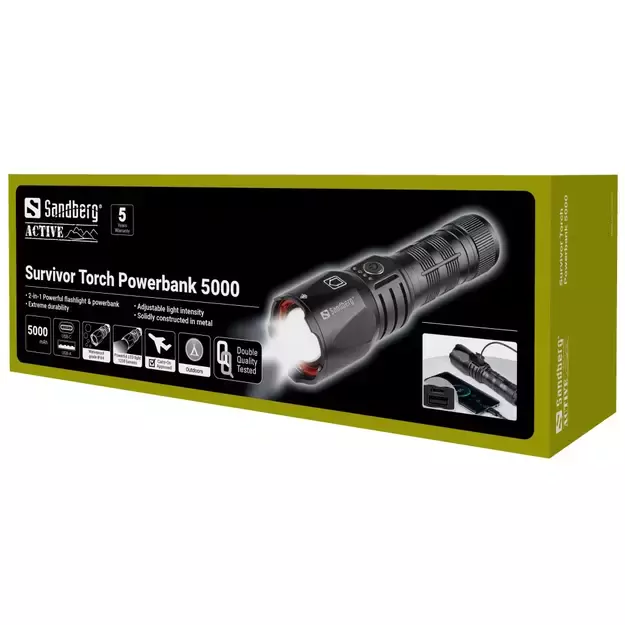 Sandberg - Survivor Torch Powerbank 5000 2