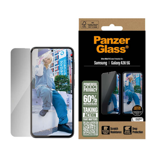 PanzerGlass - Privacy Screen Protector Galaxy new A35 5G Ultra UWF