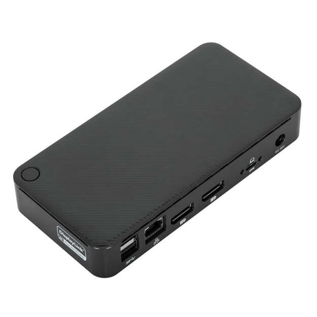Targus - Universal DisplayLink USB-C Dual 4K DisplayPort Docking Station with 65 W Power Delivery 10