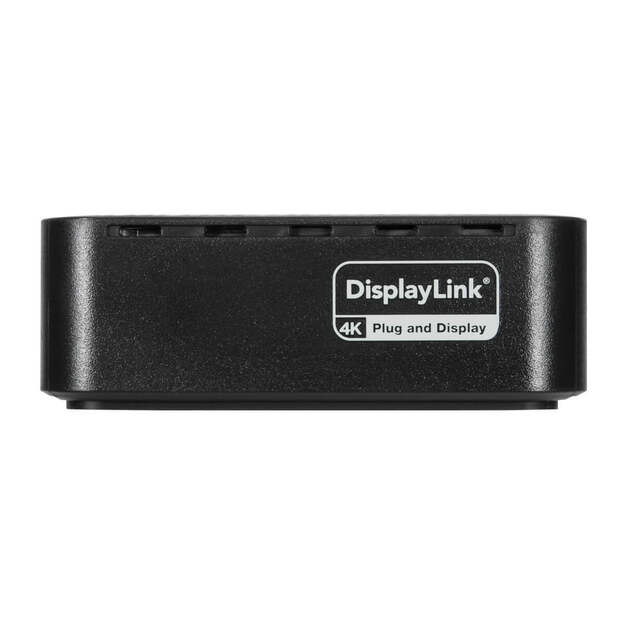 Targus - Universal DisplayLink USB-C Dual 4K DisplayPort Docking Station with 65 W Power Delivery 7