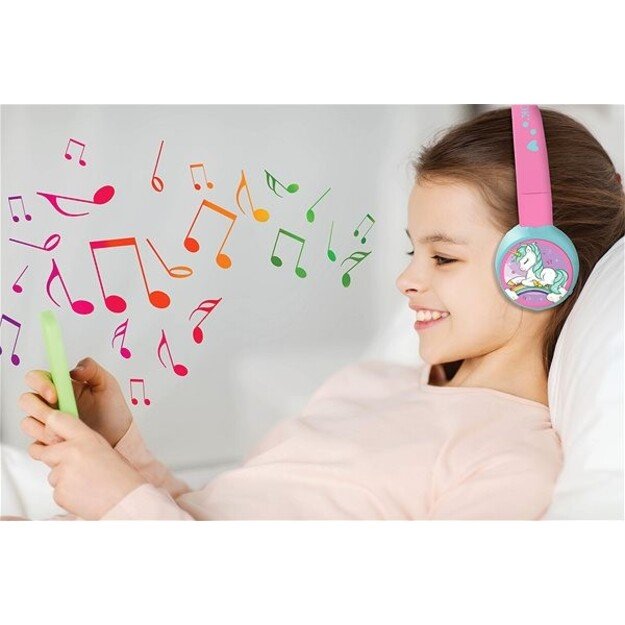 Lexibook - Unicorn - 2 in 1 Bluetooth® foldable Headphones (HPBT010UNI)