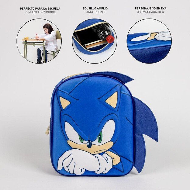 Cerda - Kids Backpack 3D Applications Sonic (2100005082) 1