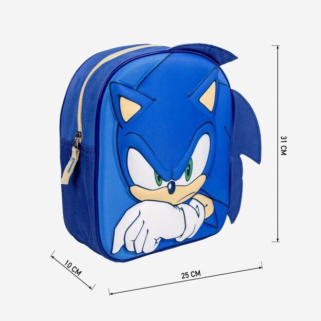 Cerda - Kids Backpack 3D Applications Sonic (2100005082) 3