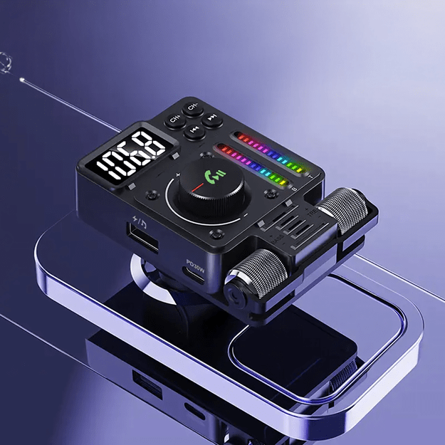 Transmiter Samochodowy Nadajnik Radio Fm Bluetooth 5.3 PD 30W Ładowarka  3