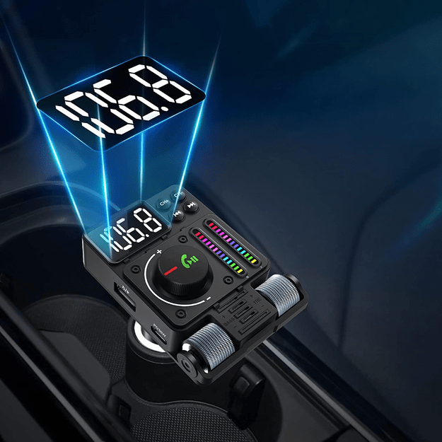 Transmiter Samochodowy Nadajnik Radio Fm Bluetooth 5.3 PD 30W Ładowarka  14