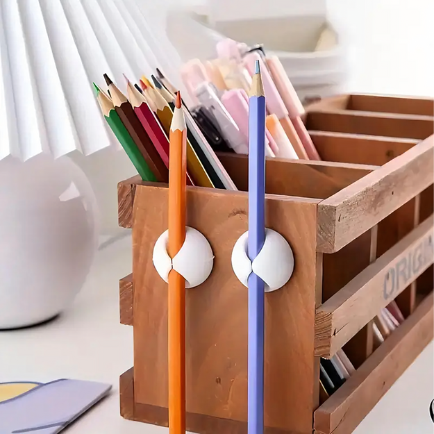 10 x turētājs organizators Klips kabeļu auklāmób Juvelierizstrādājumiemób Stipra balta krāsa