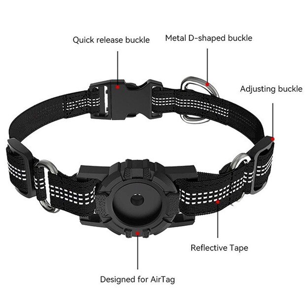 Lippa - Collar For Dogs - Black - M