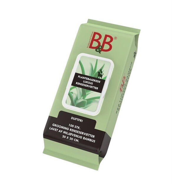 B&B - Bamboo Grooming Wipes 100 ps