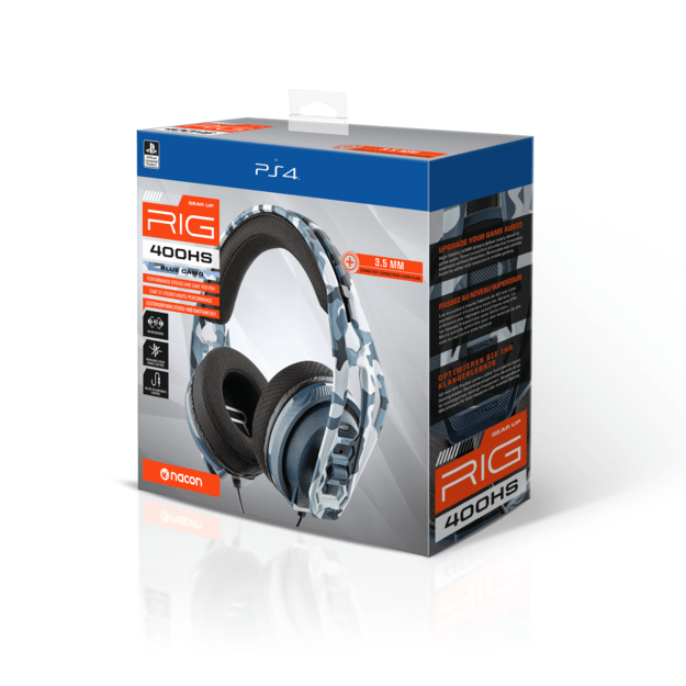 Nacon RIG 400HS Wired Headset Xbox, PC/Mac Camo Blue