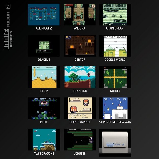 Evercade Indie Heroes Collection 1 Cartridge

  - BLAZE TAB Plus