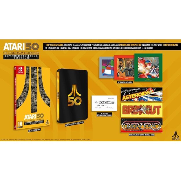 Atari 50: The Anniversary Celebration (Expanded Steelbook Edition)

  - Nintendo Switch