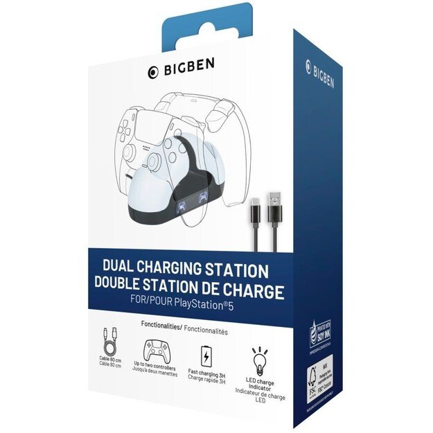 Nacon Playstation Vr2 Dual Charger For Dualsense /Ps5