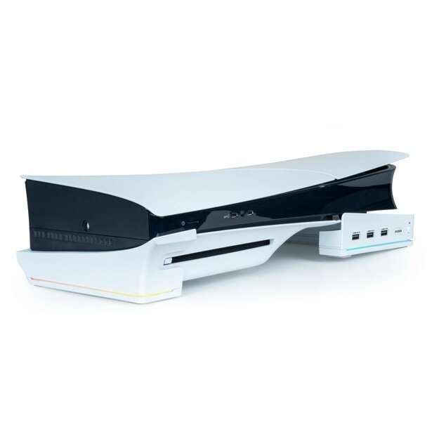 Nacon Horizontal Hub Station RGB/USB Hub, White PS5 Slim 3
