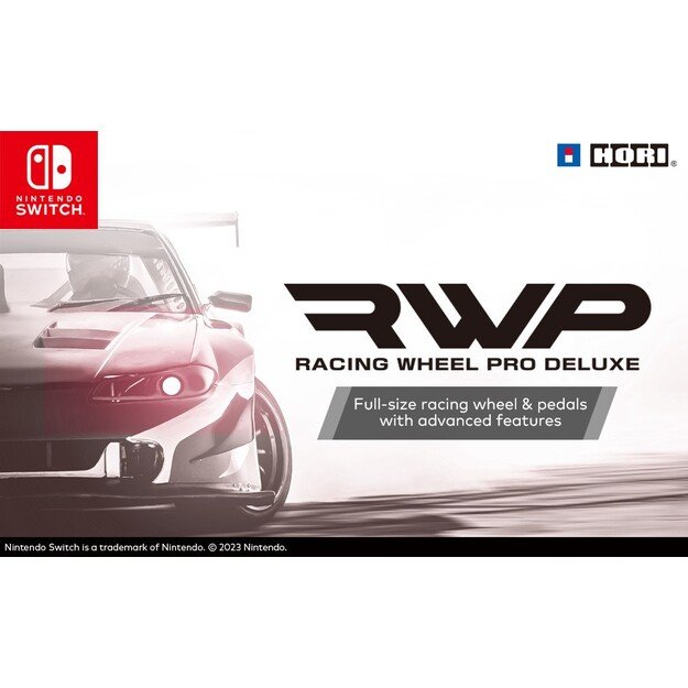 HORI - Racing Wheel Pro Deluxe + 7-Speed Racing Shifter Bundle For PC (Windows 11/10)