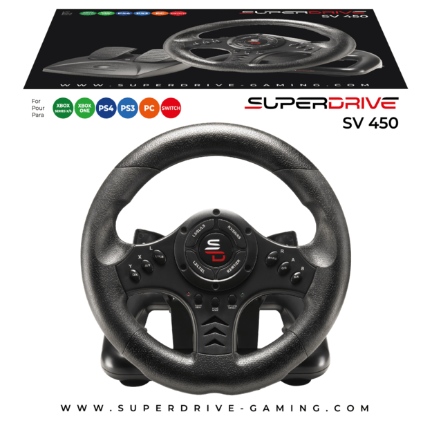 Subsonic Superdrive SV 450 - PS4/PS3/Xbox One, X/S / Switch / PC